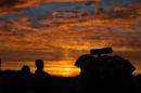 Night falls over a 24 hour race